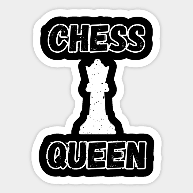 Chess queen Sticker by William Faria